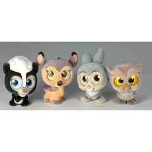 Disney Doorables Series 5 Bambi Flocked Special Edition Complete Set of 4 W/BOOK